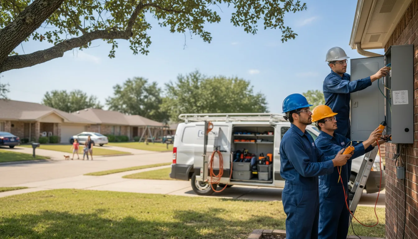 Certified electrician providing emergency electrical services in Clontarf, MN